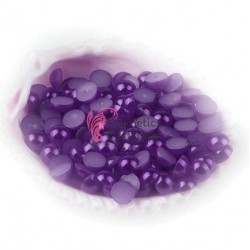 Perlute sidefate de unghii Mov Dark de 3mm - 600 bucati, Cod PPU034